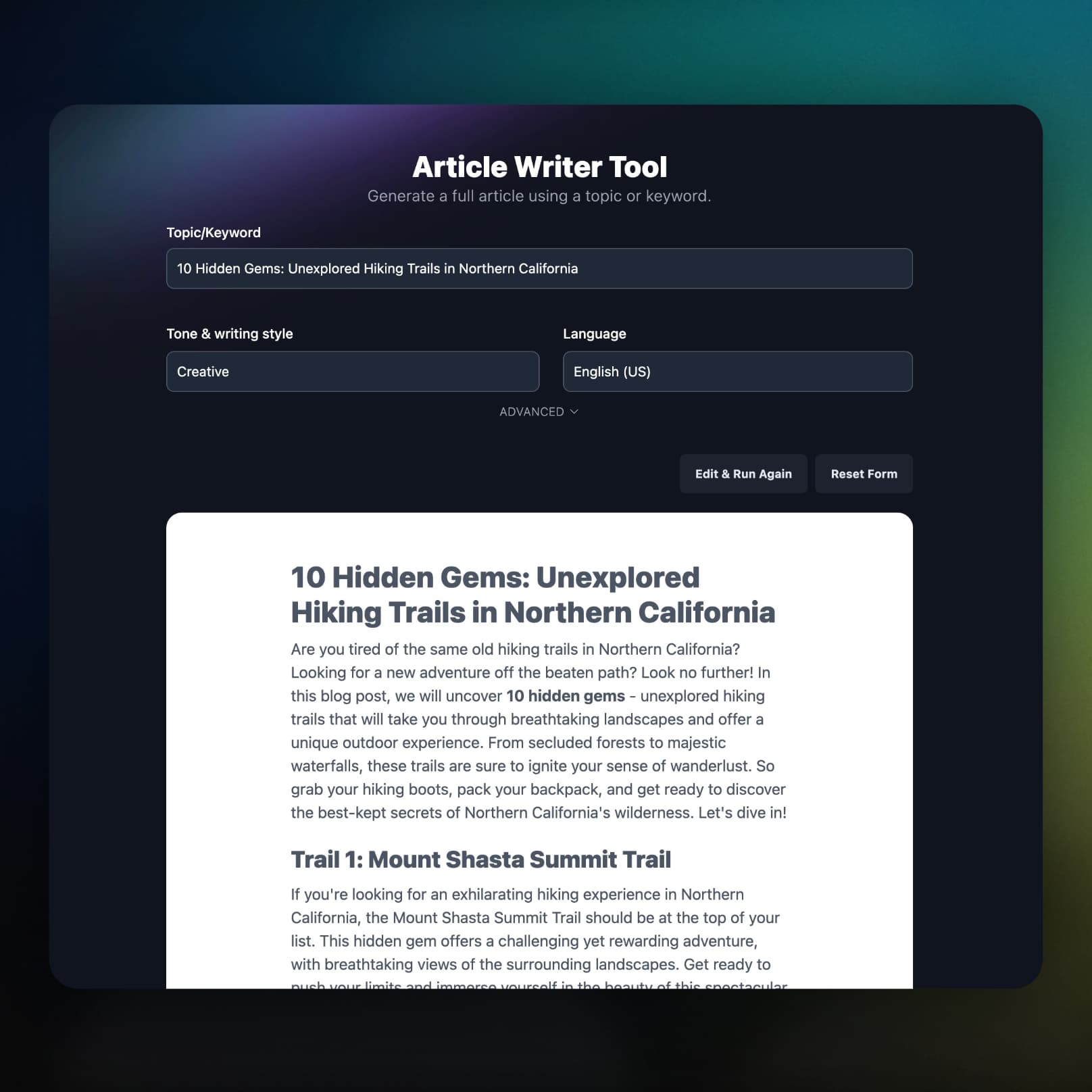 SEO-Driven Content screenshot
