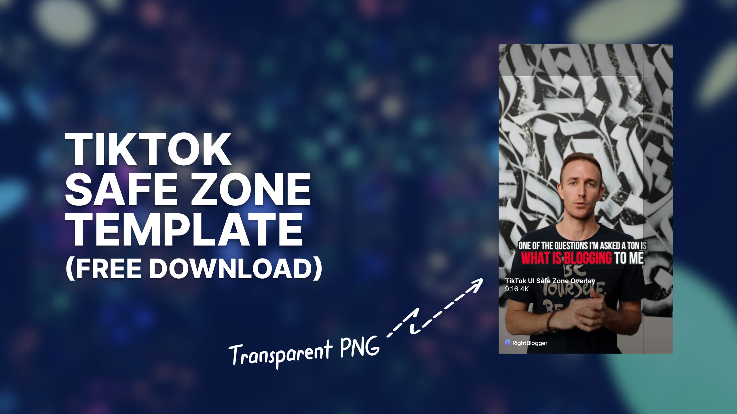 Free TikTok Safe Zone Template (UI Overlay PNG)