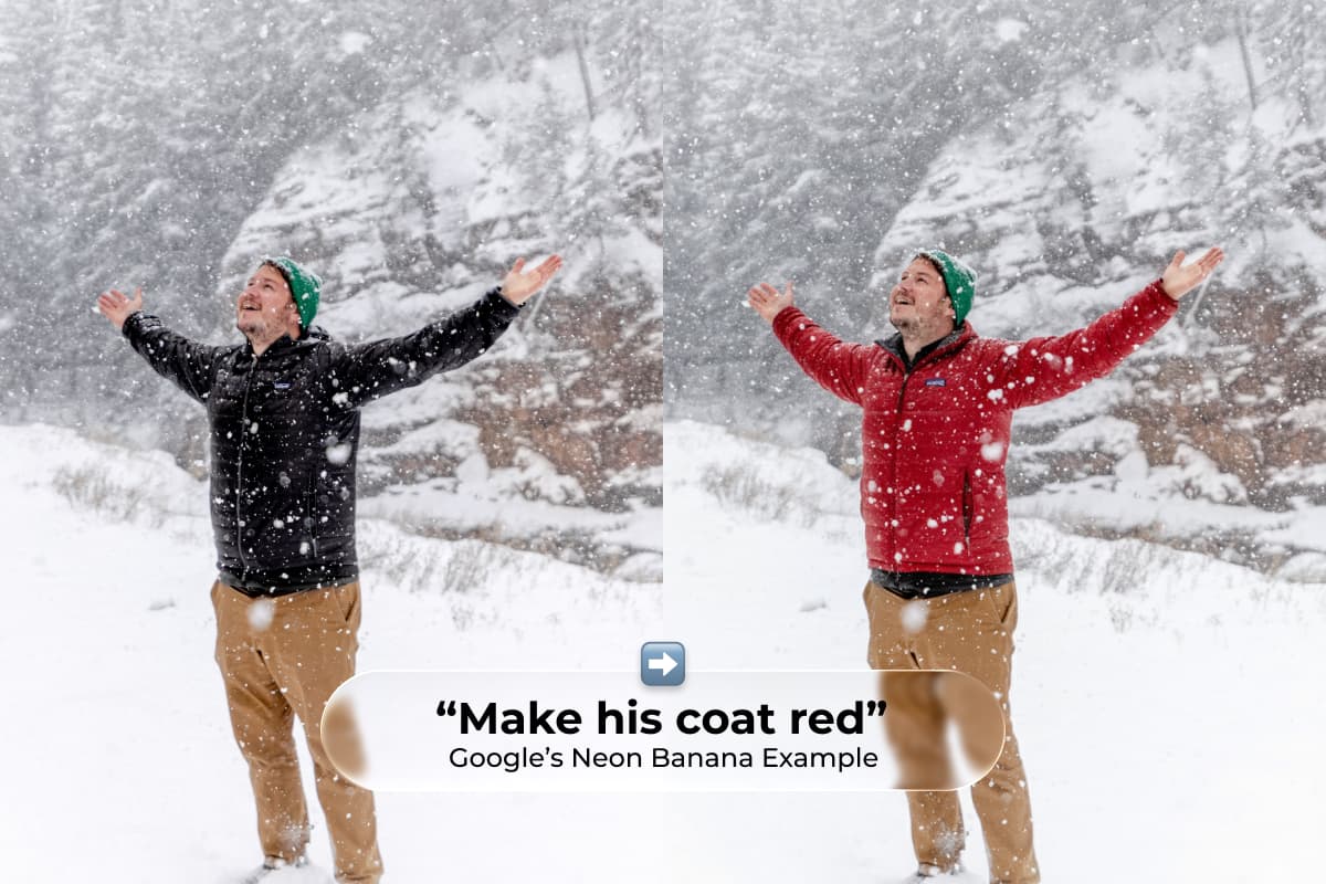 Google's Neon Banana Example