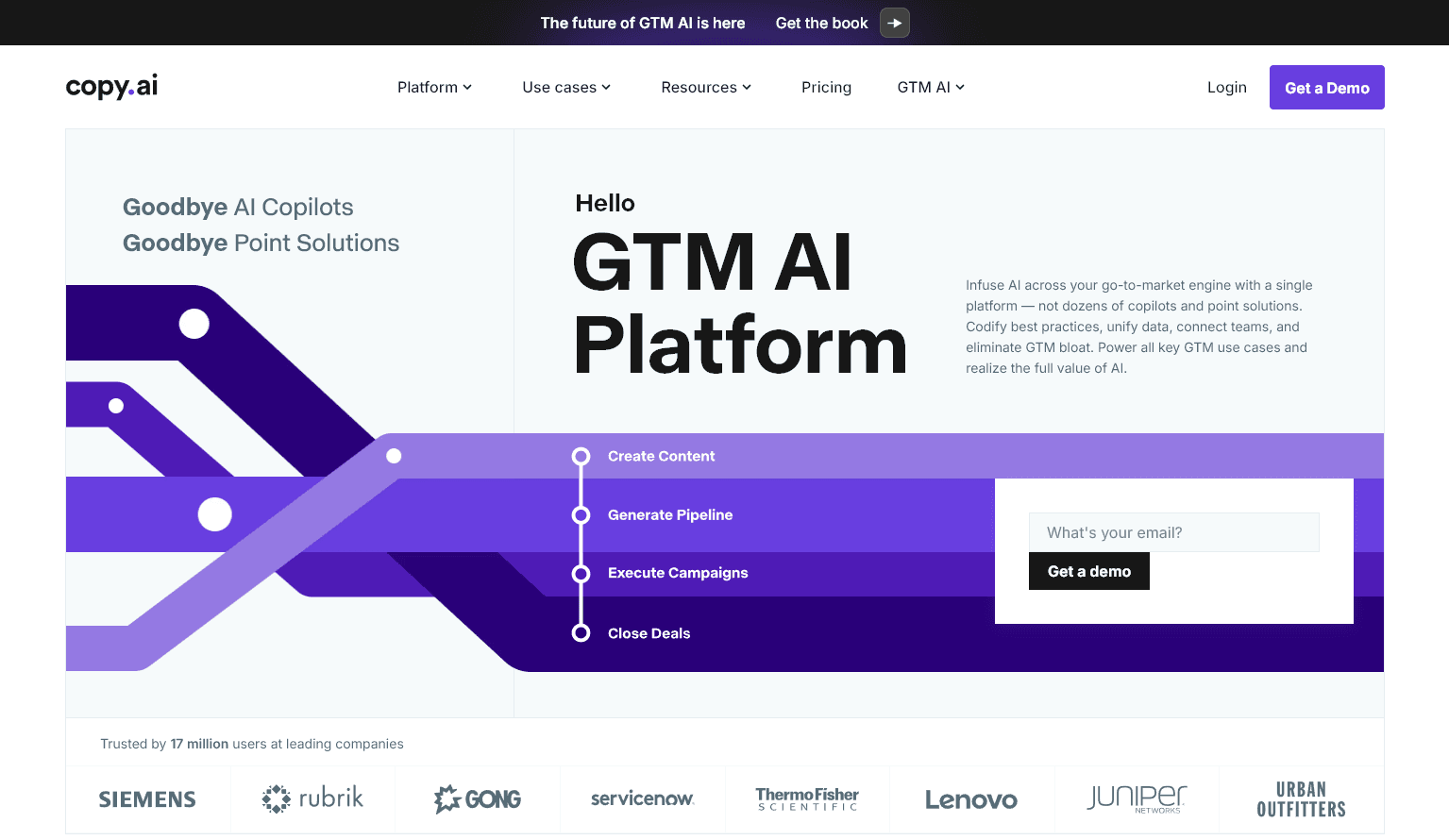 Copy AI Homepage