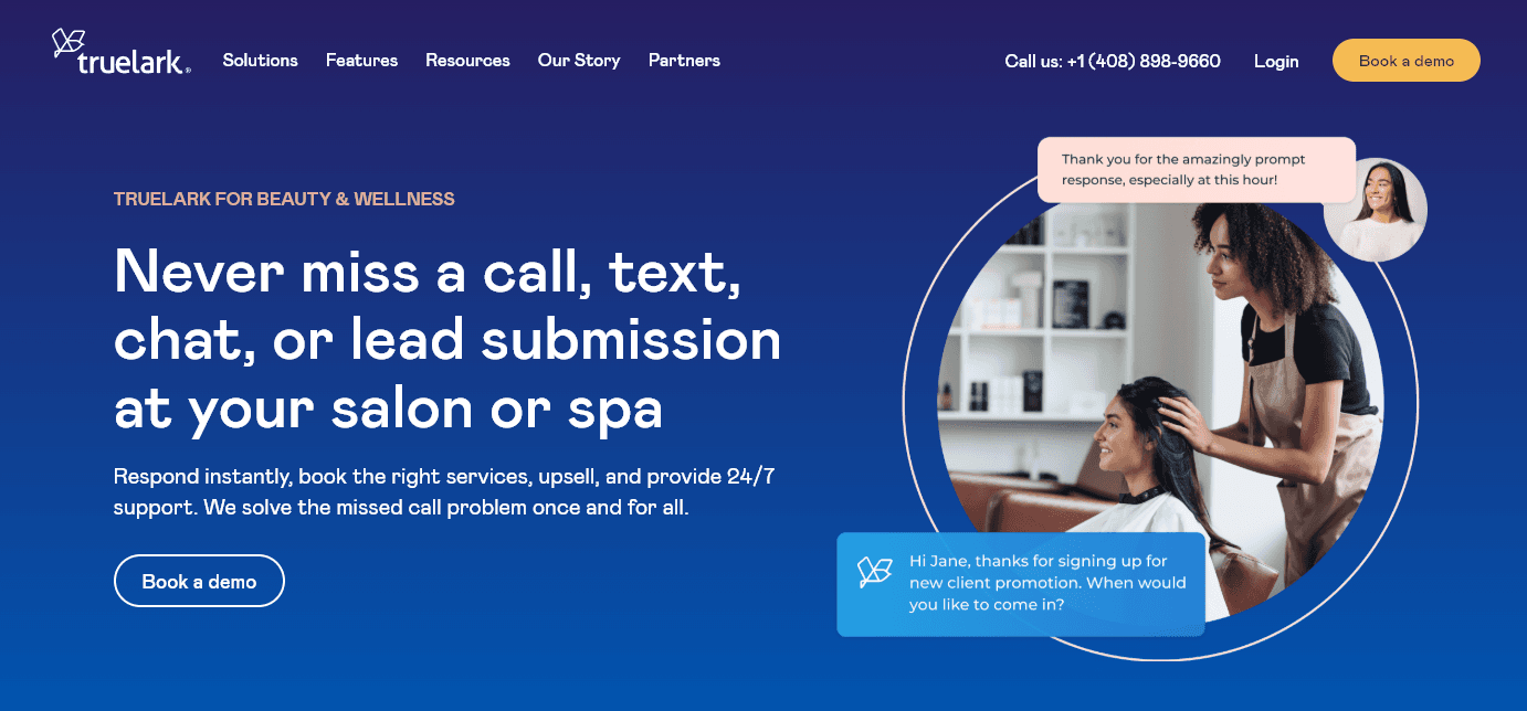 Spa Booking Software Truelark to Book Clients In Quickly