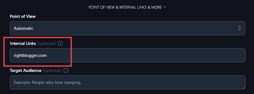 Adding Internal Links Using the Listicle Writer Tool
