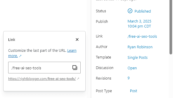 How to Customize Permalink in WordPress (Screenshot)