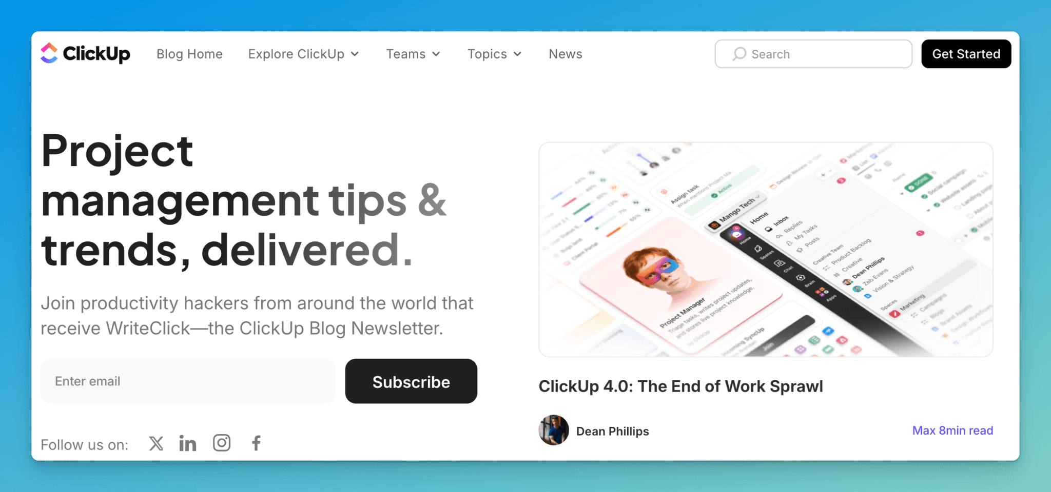 ClickUp's Blog Review (Outdated Marketing Content)