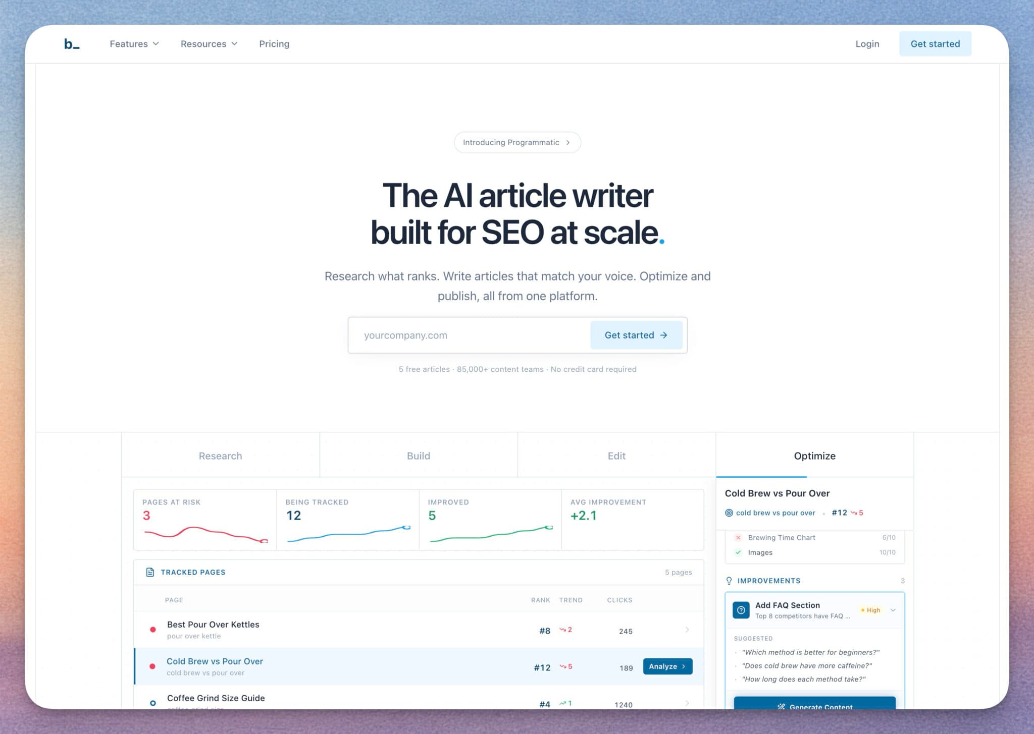Byword AI homepage