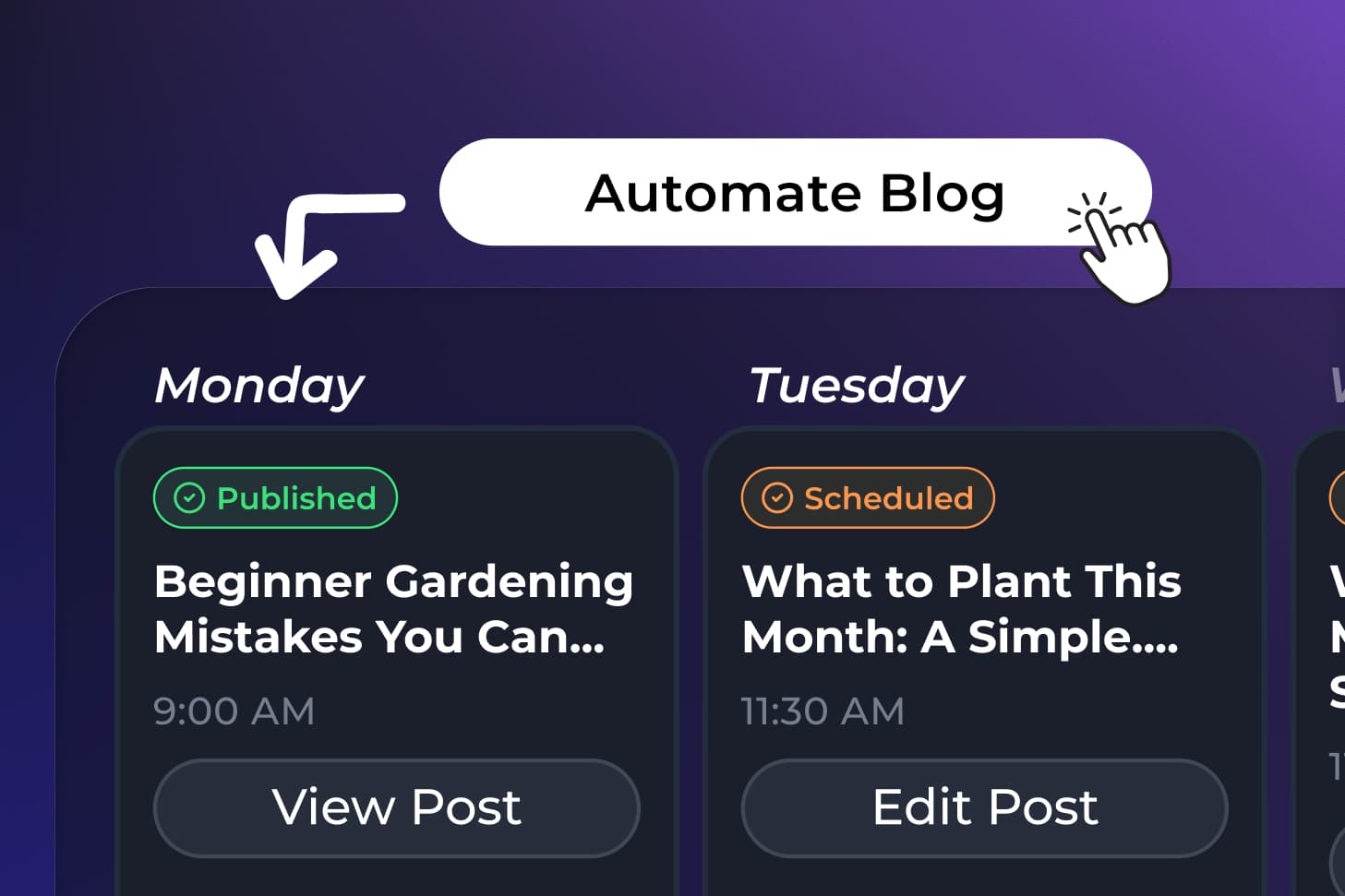 Automated Blogging screenshot