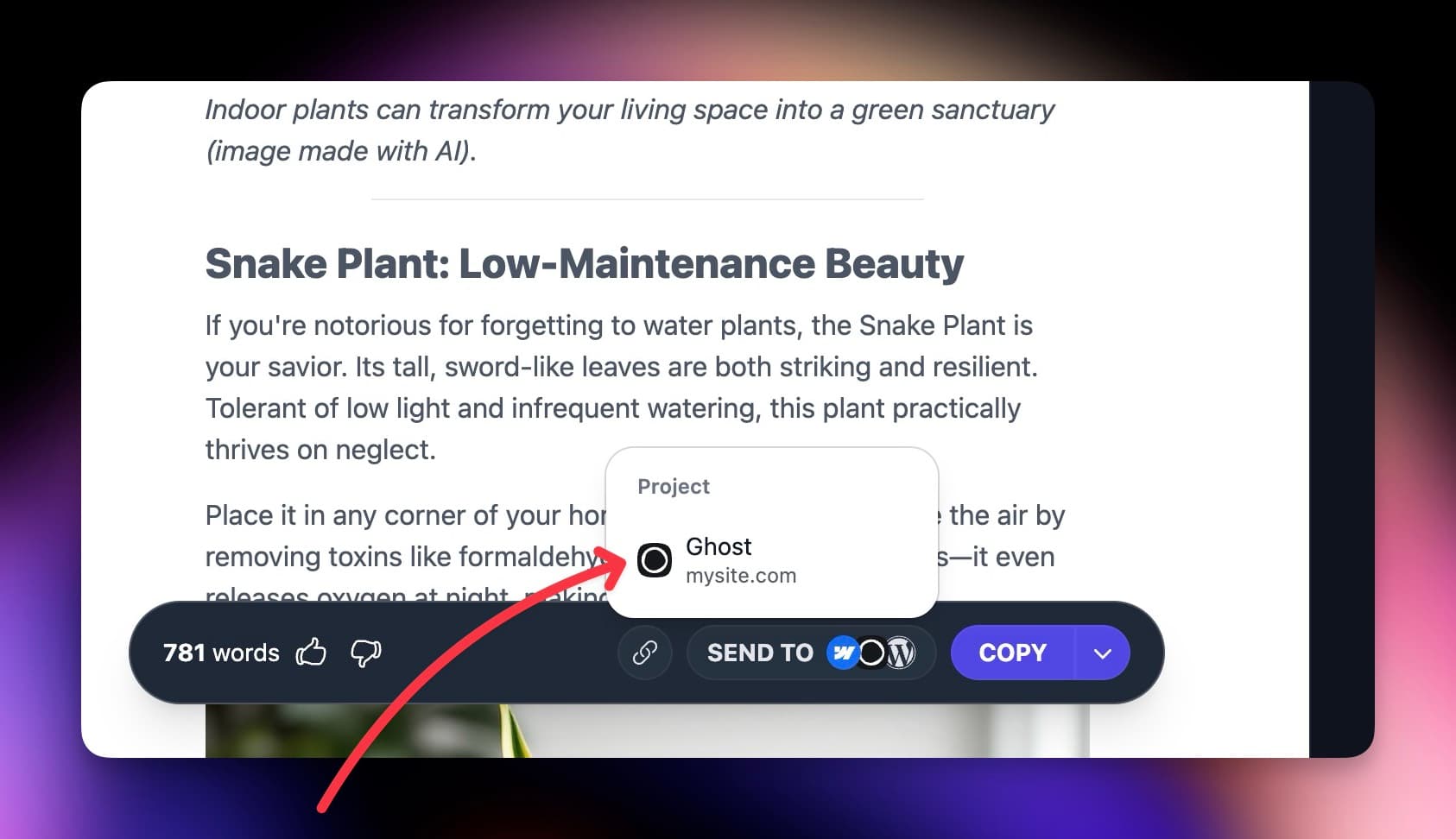 Simple Publishing screenshot