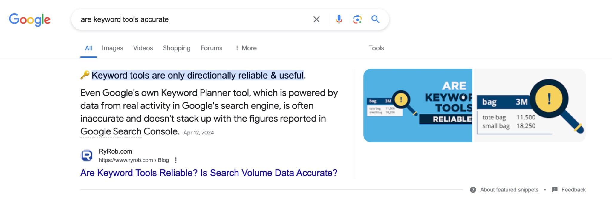 Example of Long-Tail Keyword Blog Post (to Grow an Audience) Google Search Result
