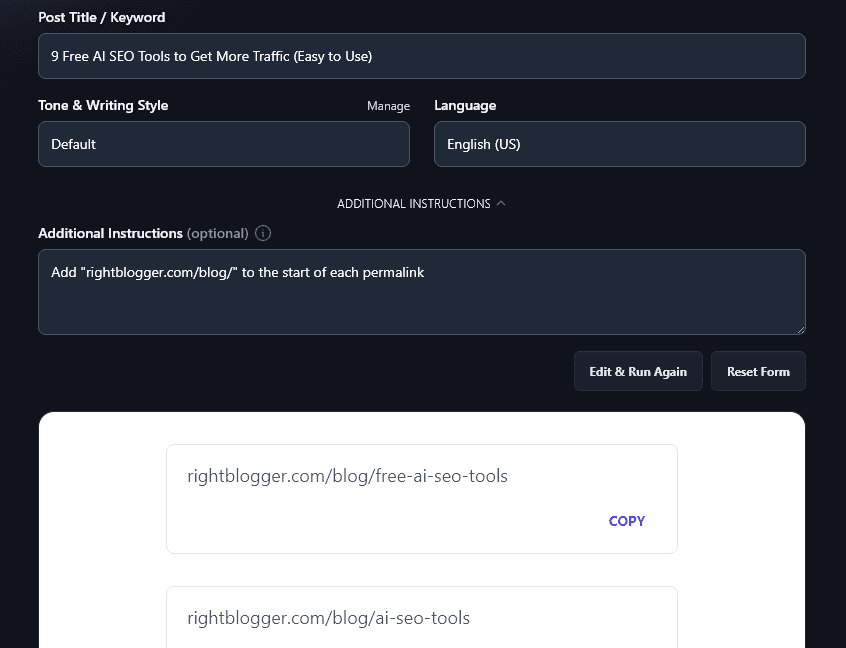 Adding Details and SEO Focus to Permalinks