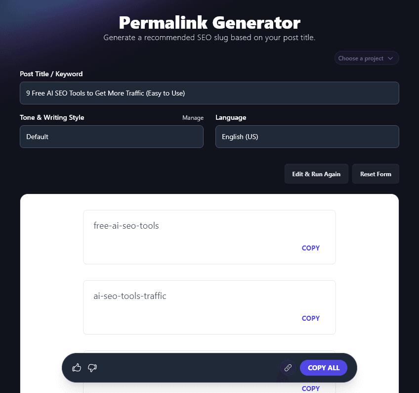 Including Topic and Keywords in Your Permalink for a URL