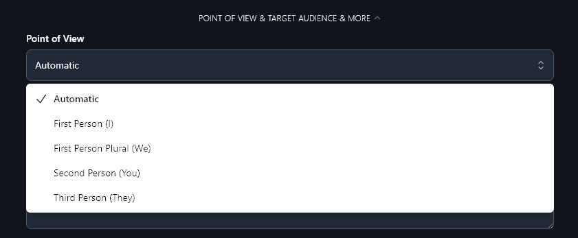 Selecting a Point of View to Use With the Podcast Episode Idea Generator