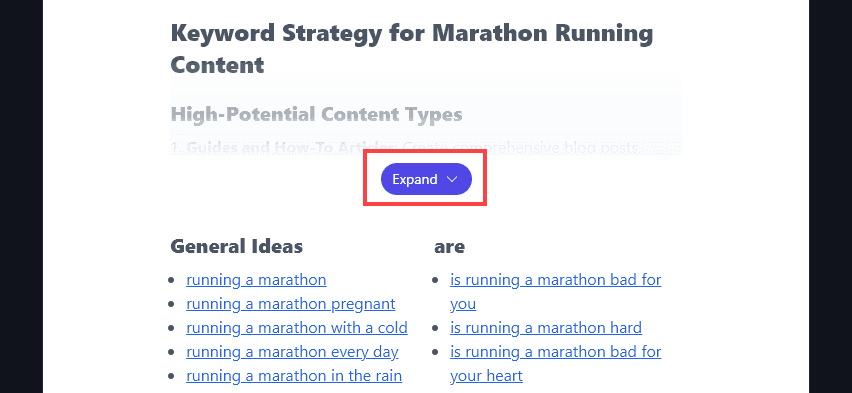 Expanding the List of Keyword Strategy Suggestions for the People Also Ask Tool