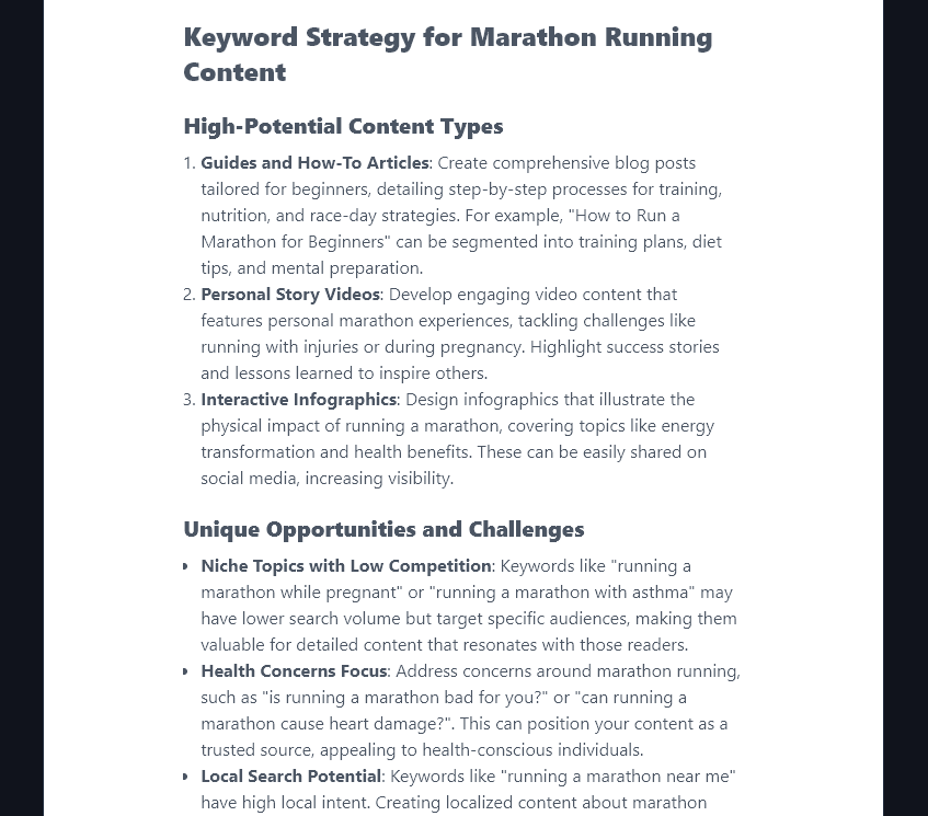 Viewing the Full Keyword Strategy for the People Also Ask Tool