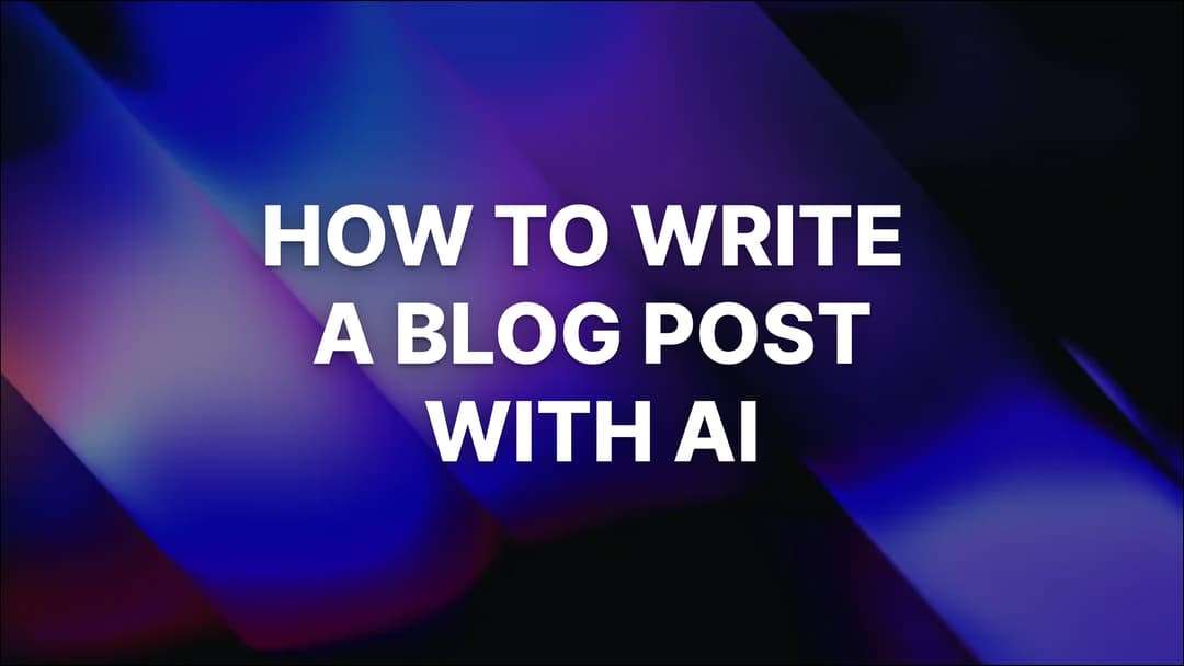 How to Write a Blog Post with AI (Using Free Tools) to Get SEO Traffic