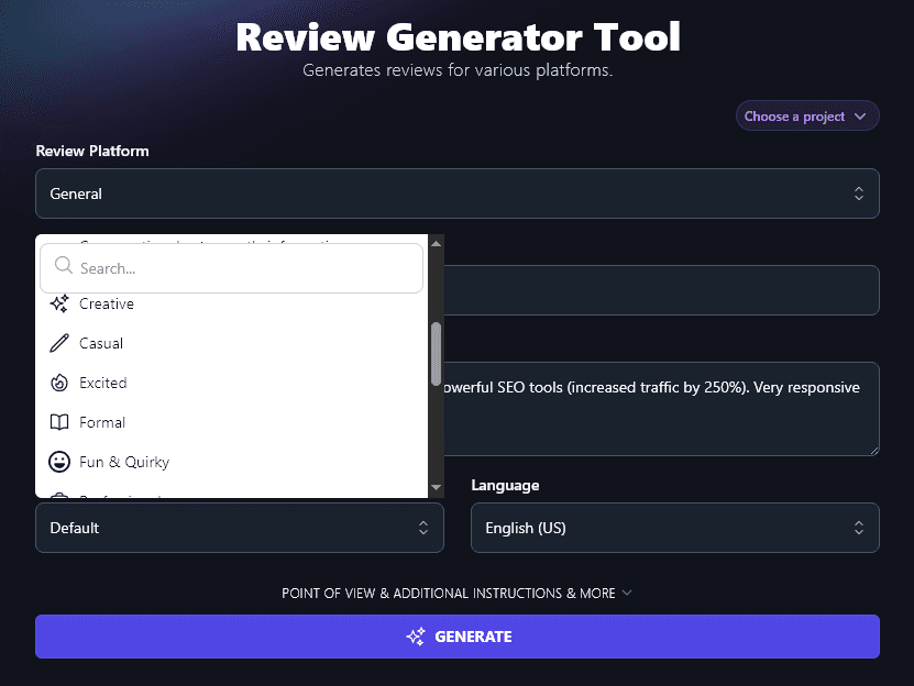 Selecting a Tone & Writing Style for Your Review or Testimonial