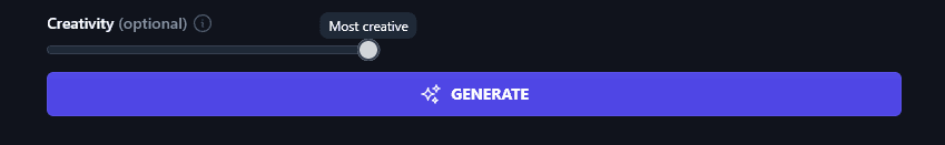 Adjusting the Creativity Level of the Cold Email Generator
