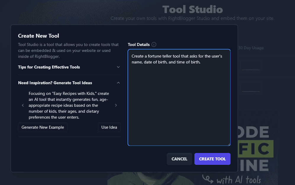 Creating a Fortune Teller Lead Magnet in the RightBlogger Tool Studio