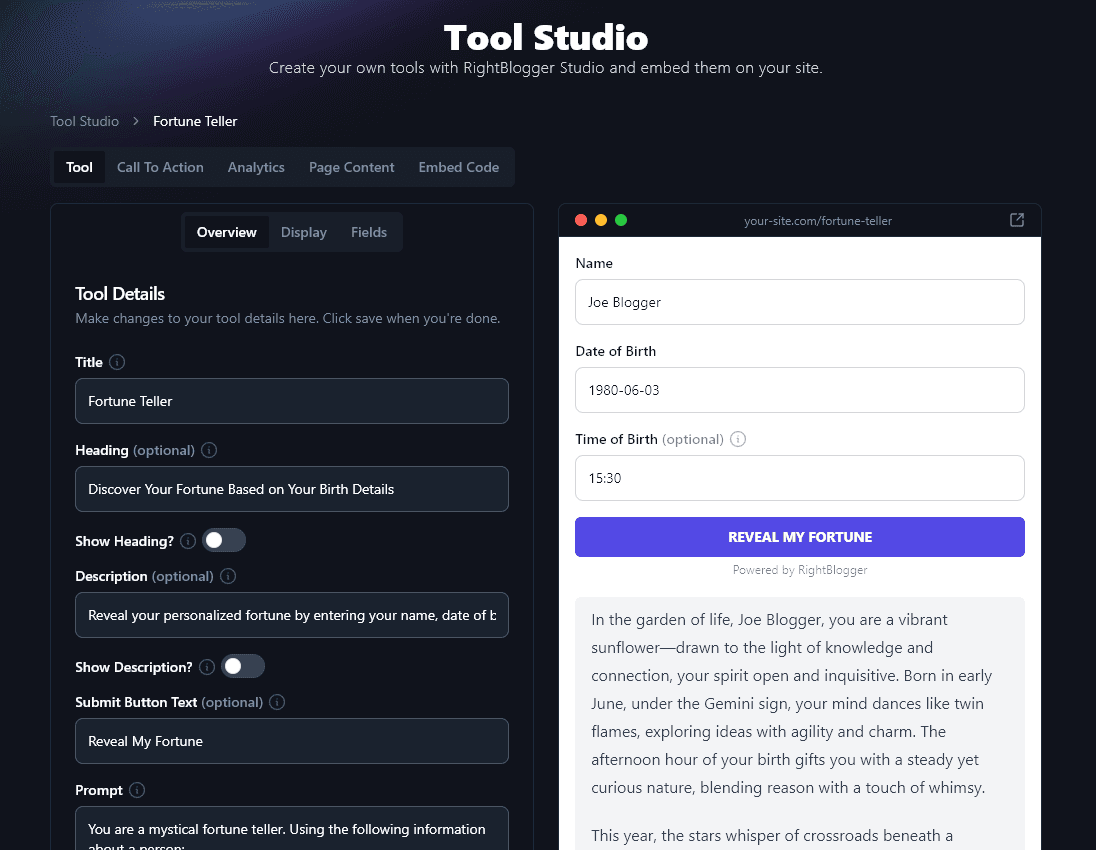 Trying Out the Fortune Teller Lead Magnet