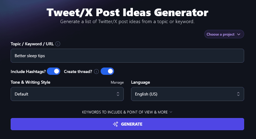 Selecting to Create Your Tweets as a Thread Rather than a List of Standalone Posts