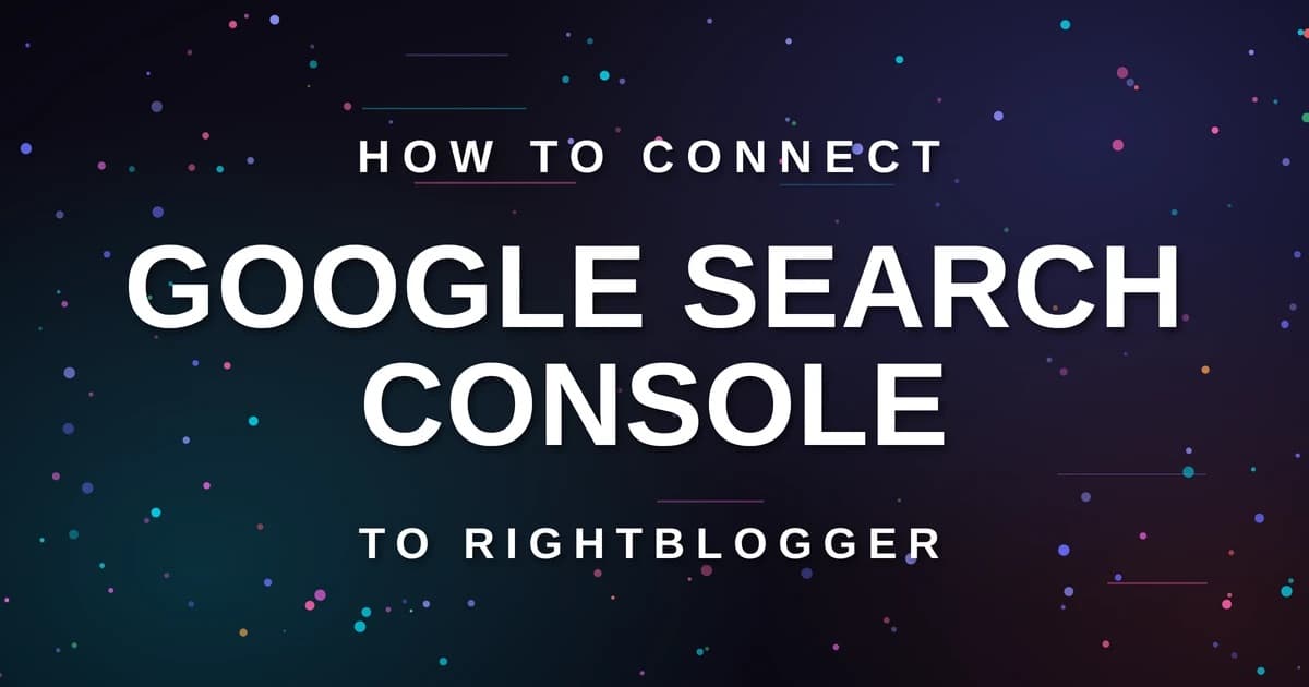 Connect Google Search Console