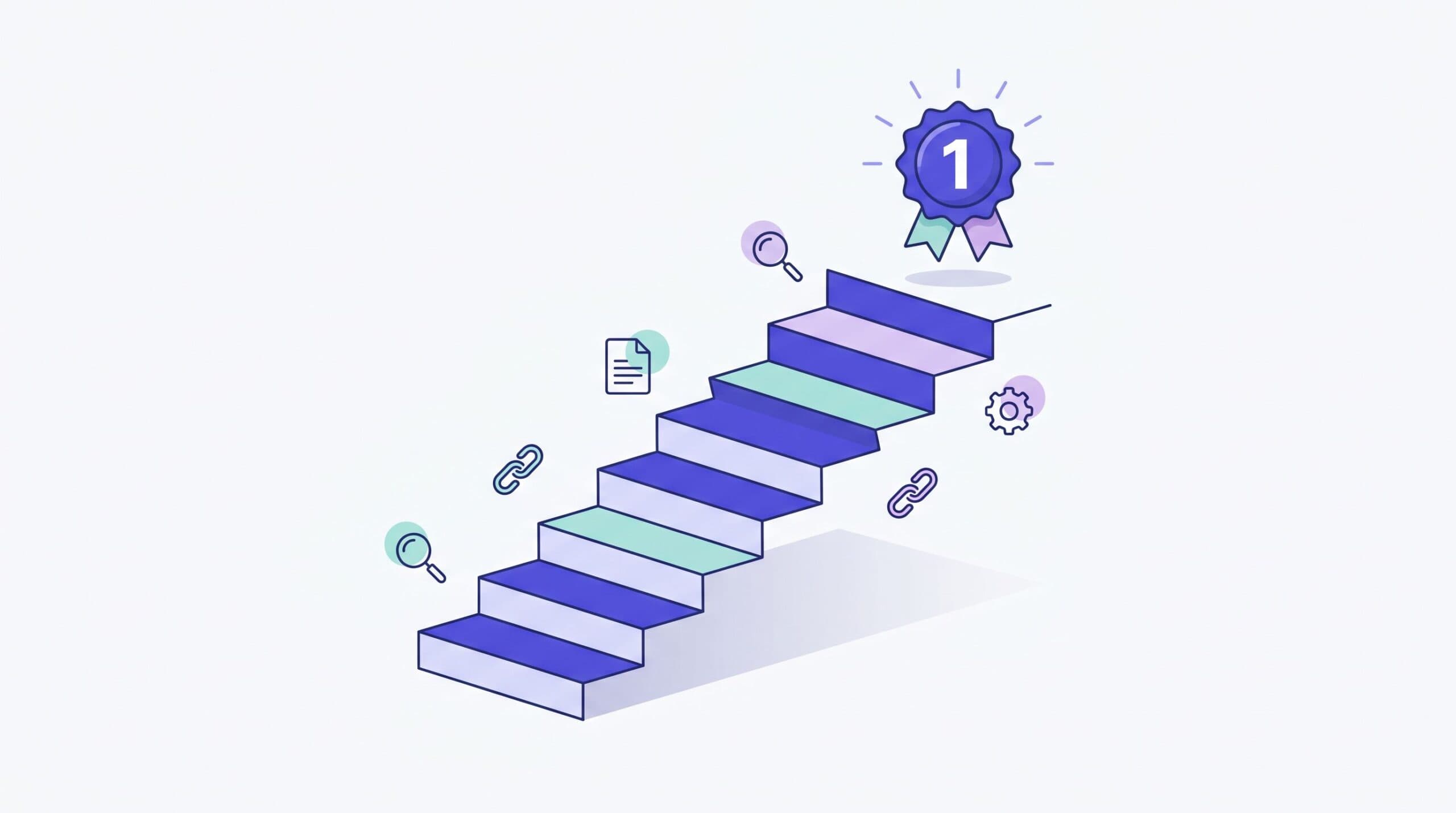 Climbing to the top search position step by step using SEO levers